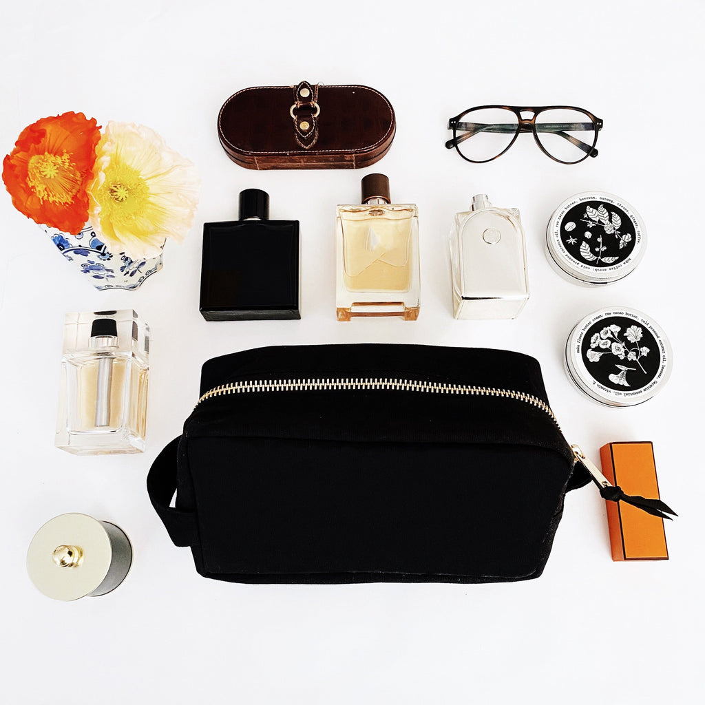 Toiletry Bag - Organizing Pouch, Large, Black Bag-all