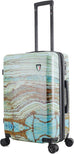 TUCCI Emerald Marble 24” Medium Hardside Checked Suitcase Tucci