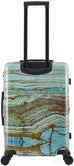 TUCCI Emerald Marble 24” Medium Hardside Checked Suitcase Tucci