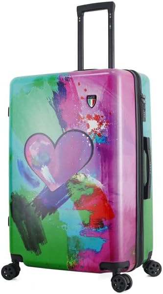 TUCCI In Love II 28” Large Hardside Checked Suitcase Tucci