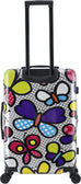 TUCCI Italy Butterfly Pop 28” Large Hardside Checked Suitcase Tucci