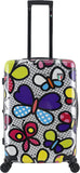 TUCCI Italy Butterfly Pop 28” Large Hardside Checked Suitcase Tucci