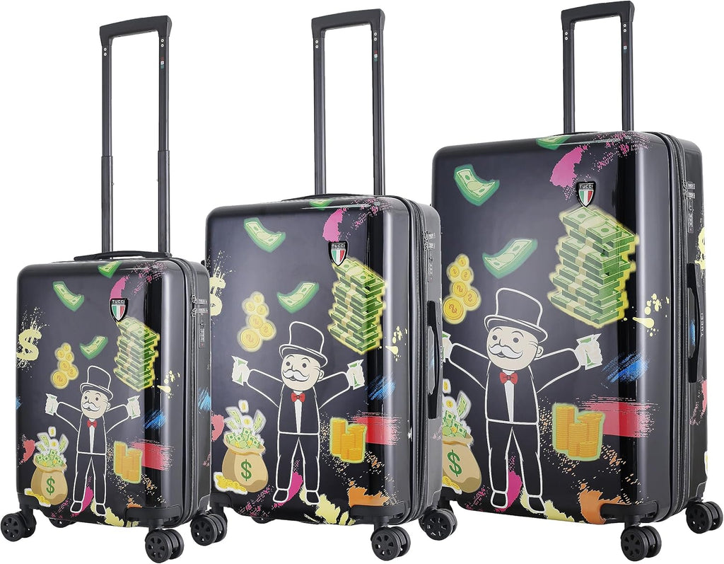 TUCCI Italy Money Man (20”, 24” & 28”) Hardside Suitcase Set Tucci