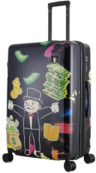 TUCCI Italy Money Man 28” Large Hardside Checked Suitcase Tucci