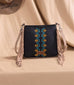 Wrangler Aztec Embroidered Crossbody Bag - Black Cowhide and Conchos