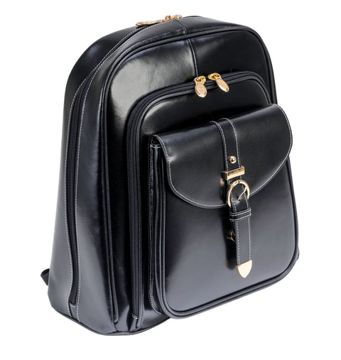 Mcklein OLYMPIA | 11" Leather Business Laptop Tablet Backpack