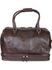 Scully Large Leather Duffel Bag Chocolate