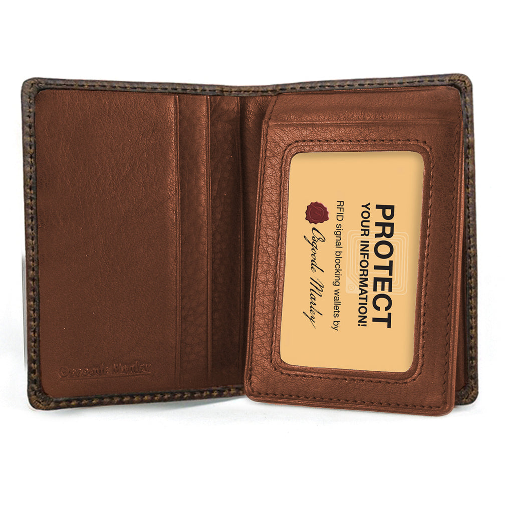 Osgoode Marley Distressed RFID ID Flipfold Wallet