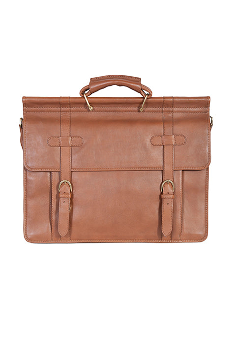 Scully Overnight leather workbag