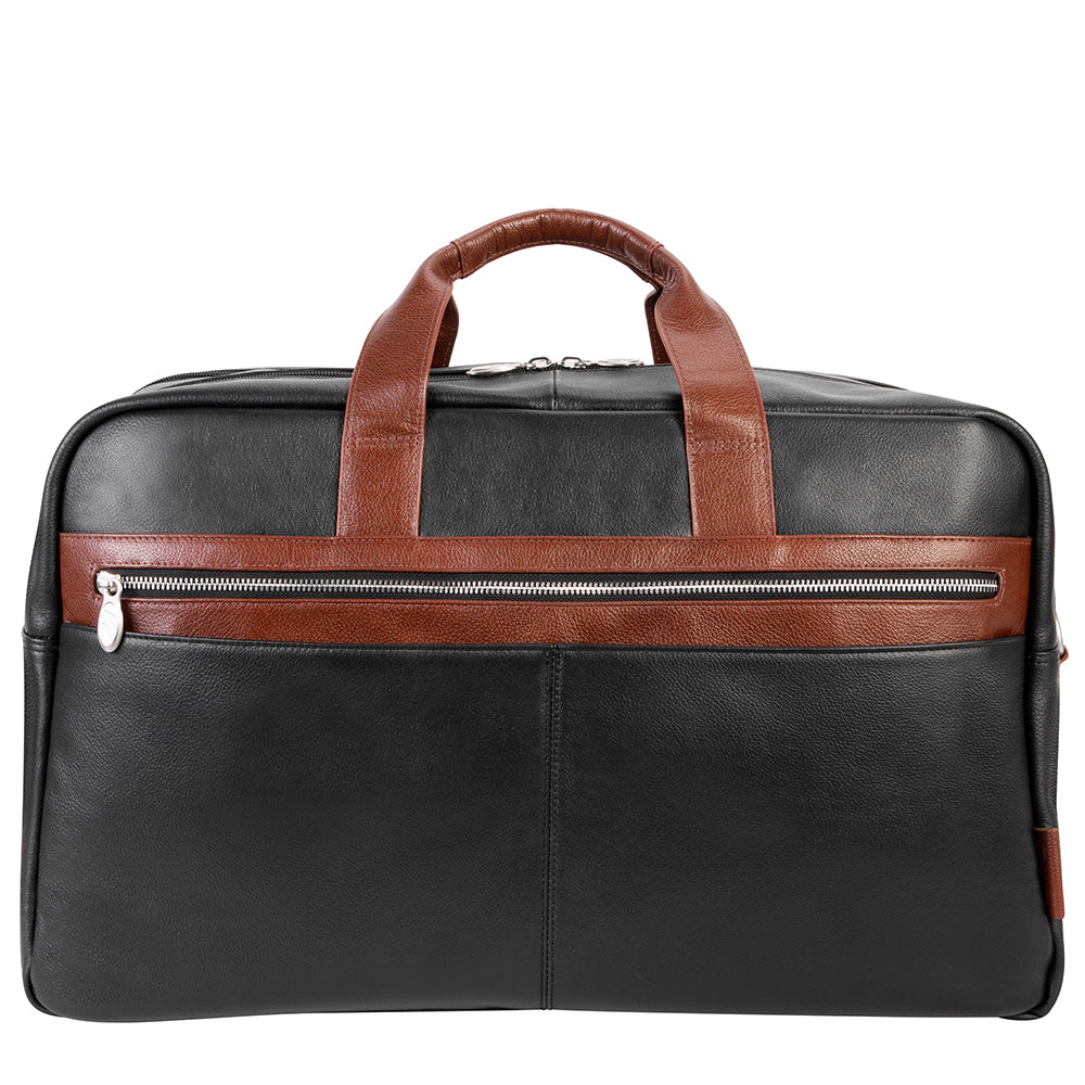 McKlein 21" Leather Two-tone Dual-Compartment Laptop Carry-All Duffel McKlein USA