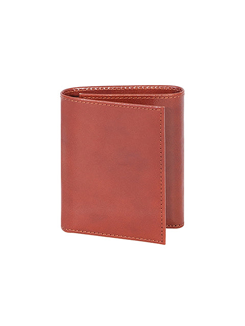 Scully Italian Leather Tri-Fold Wallet Cognac