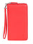 Scully Ladies Leather Zip Clutch Wallet Red