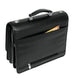 McKlein USA River North 15.4" Leather Triple Compartment Laptop Briefcase Black