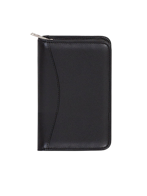 Scully Leather Soft Plonge Zip Pocket Planner Black