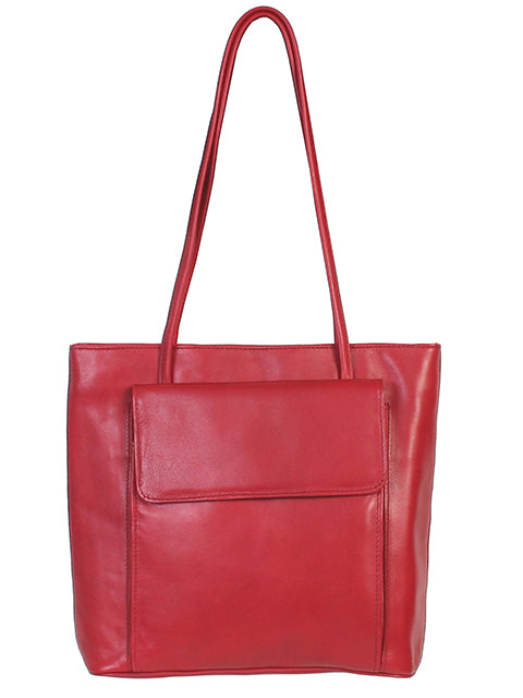 Scully Leather Handbag Red