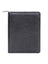 Scully Leather Zip Letter Pad Black Ostrich