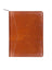 Scully Leather Zip Letter Pad Brown Lizard