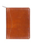 Scully Leather Zip Letter Pad Brown Lizard