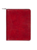 Scully Italian Leather Zip Planner Red
