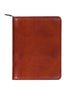 Scully Italian Leather Zip Planner Cognac