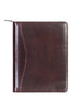 Scully Italian Leather Zip Letter Pad Walnut