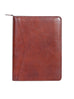 Scully Italian Leather Zip Planner Mahogany