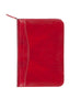Scully Italian Leather Junior Zip Padfolio Red
