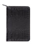 Scully Leather Zip Weekly Planner Black
