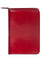 Scully Italian Leather Zip Weekly Planner Red