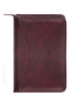 Scully Italian Leather Zip Weekly Planner Burgundy