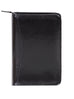 Scully Italian Leather Zip Weekly Planner Black