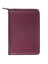 Scully Italian Leather Zip Weekly Planner Plum