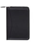 Scully Leather Soft Plonge Zip Weekly Planner Black