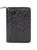 Scully New Tooled Leather zip weekly planner