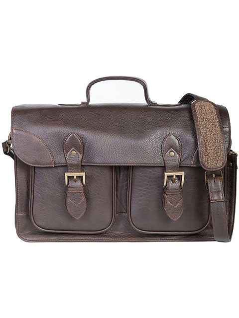 Scully Leather NZ Lamb Workbag Chocolate