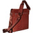 Mancini Leather Goods Messenger Style Unisex Tablet Bag Cognac