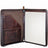 Jack Georges Voyager Collection Letter Size Zip Around Writing Pad Brown