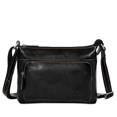 Jack Georges Voyager Mini City Leather Crossbody