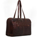 Jack Georges Voyager Uptown Leather Duffle Tote Bag
