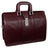 McKlein Morgan 17" Leather Litigator Laptop Briefcase Burgundy