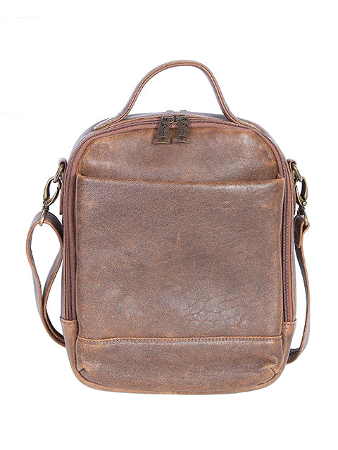 Scully Aerosquadron Collection Leather Travel Tote Walnut
