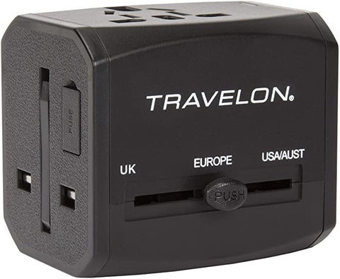 Travelon Universal Adapter with Dual USB and USB-C