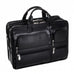 McKlein USA Hubbard Leather Double Compartments Laptop Case Black