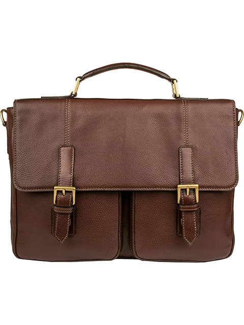 Scully Leather Ranchero Workbag Brief Chocolate