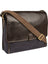 Scully Leather Berkeley Canvas Workbag Chocolate