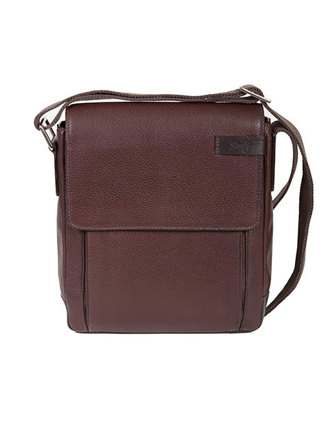 Scully Sierra Collection Leather Shoulder Tote Chocolate