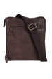 Scully Leather Goat Washed Shoulder Tote Chocolate