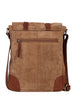 Scully Suede and leather messenger bag