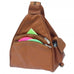 Piel Leather Two Pocket Sling Bag