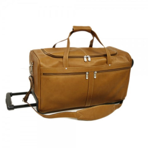 Piel Leather 22" Duffel On Wheels Assorted Colors